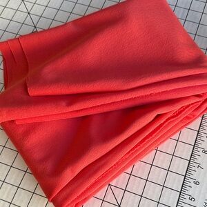 Vintage Coral Polyester Double Knit Fabric 2 Yards 60” Wide Retro Sewing Suiting